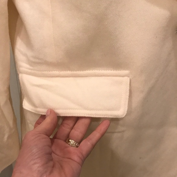 NWT LizSport 100% Wool oversized jacket blazer cream 4 vintage OPEN To OFFERS - Picture 7 of 11